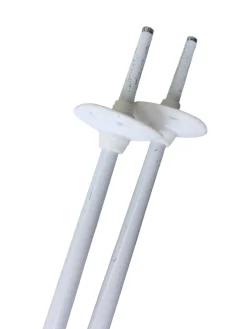 Used Salomon SKI POLES Mens DH Ski Pole White 110 cm / 44 in