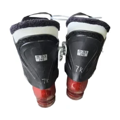Used Salomon T3 JR SKI BOOTS Boys DH Ski Boot Red 255 MP - M07.5 - W08.5