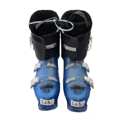 Used Salomon T3 JR SKI BOOTS Boys DH Ski Boot Royal Blue 265 MP - M08.5 - W09.5