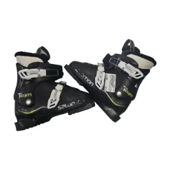 Used Salomon TEAM SKI BOOTS SZ20.0 Boys DH Ski Boot Black 220 MP - J04 - W05