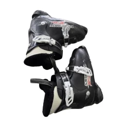 Used Salomon TEAM T2 BOYS SKI BOOTS SZ 21 Boys DH Ski Boot Black 210 MP - J02