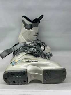 Used Salomon THERMIC FIT Girls DH Ski Boot White 235 MP - J05.5 - W06.5