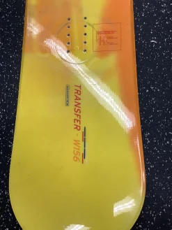 Used Salomon TRANSFER WIDE Mens Snowboard Only Yellow 156 cm