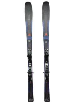Used Salomon XDR 76 STR Mens Skis Only Navy Blue 180 cm