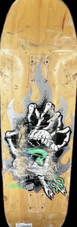 Used Santa Cruz CREATURE Skateboard Deck Only Brown Regular