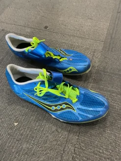 Used Saucony Track & Field Cleats Adult Royal Blue Senior 11.5