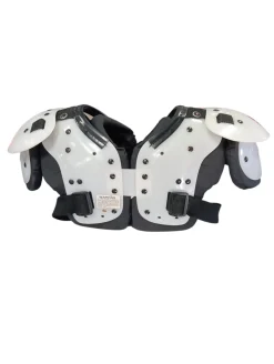 Used Schutt BLOCKER JR FB Shoulder Pads White MD