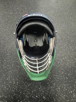 Used Schutt RIVAL Lacrosse Helmet Navy Blue LG