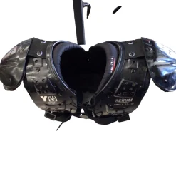 Used Schutt Y FLEX FB Shoulder Pads Black SM