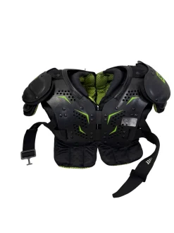 Used Schutt Y FLEX LARGE Junior 14-15" Football Shoulder Pads Black
