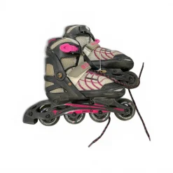 Used Schwinn ABEC5 Child Aggressive Skates Grey Adjustable