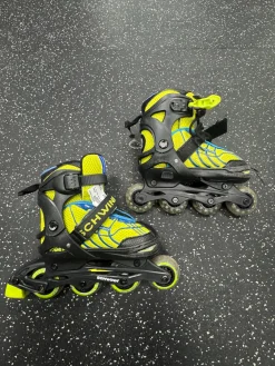 Used Schwinn Child Aggressive Skates Yellow Adjustable