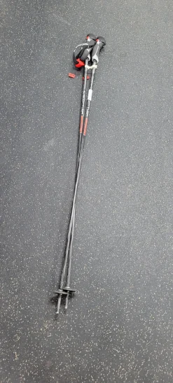 Used Scott 50 INCH Mens DH Ski Pole Black 125 cm / 50 in