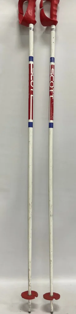 Used Scott Mens DH Ski Pole White 125 cm / 50 in