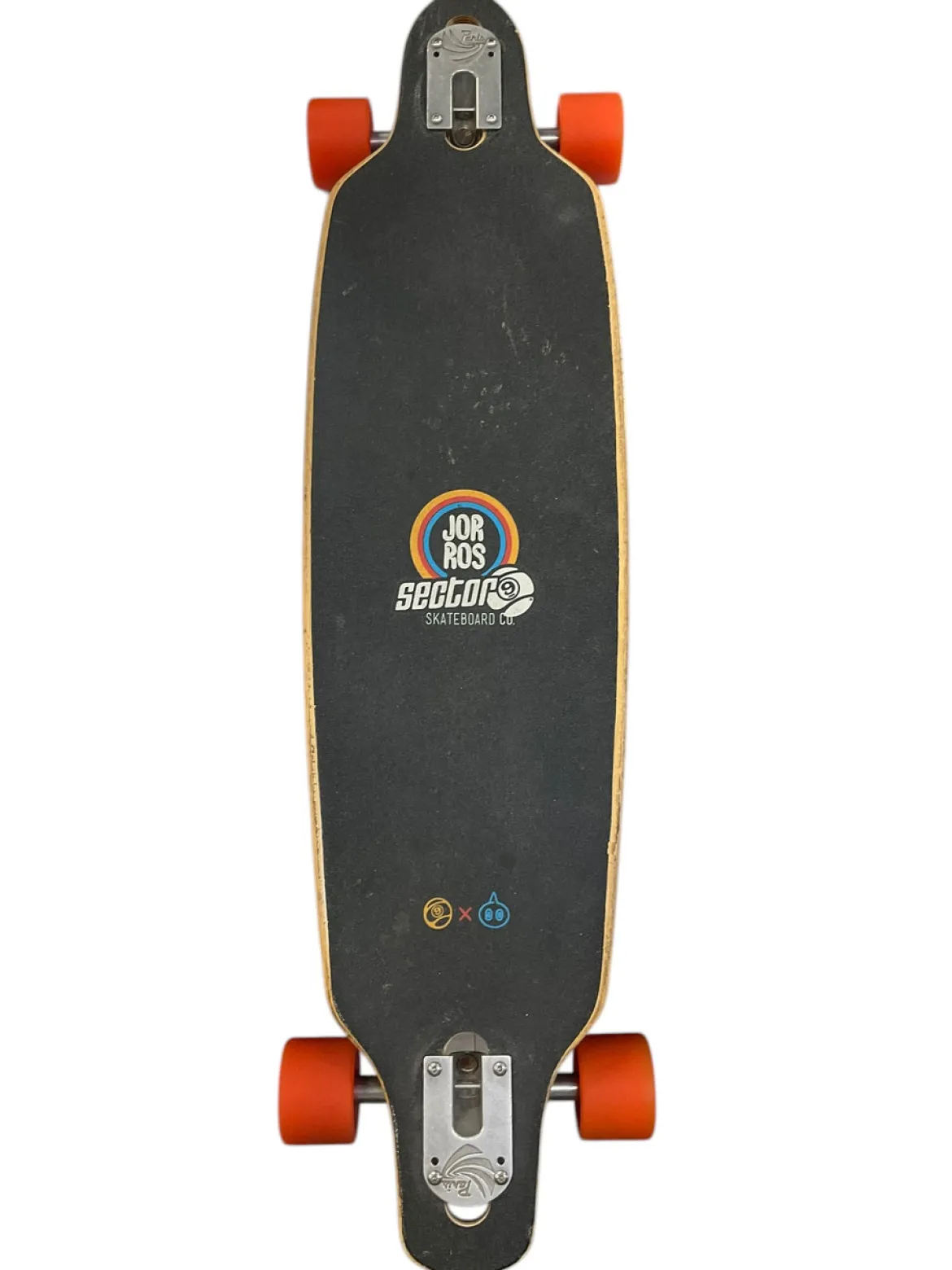 Used Sector 9 JOR ROS FLAMING DRAGON HORSE Longboard Brown Long