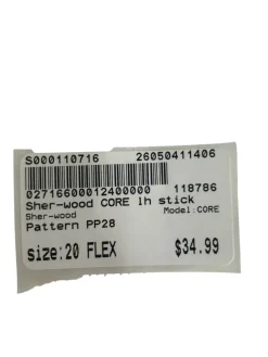 Used Sher-wood Encrypt Pro CODE Youth One Piece Left Hand 20 Flex P28