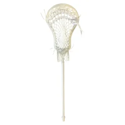 Used Signature lacrosse COMPLETE STICK Jr Atk/Mid Complete Stick White