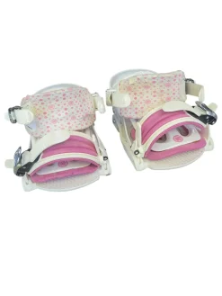 Used Sims LINK BINDINGS Womens Binding Only White S/M