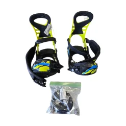 Used Sims LINK SNOWBOARD BINDINGS Mens Binding Only Yellow LG