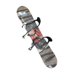 Used Sims QUEST MINI WITH SIMS BINDINGS 120CM Boys Board/Binding Black 120 cm