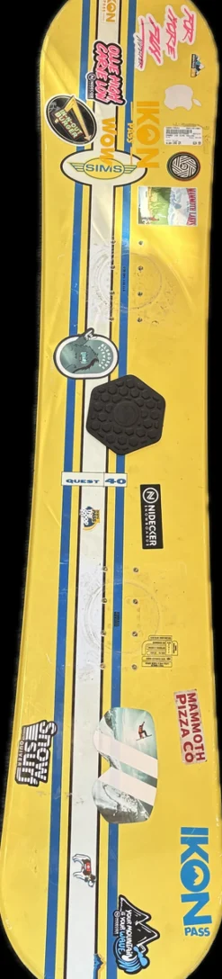Used Sims YELLOW Boys Snowboard Only Yellow 140 cm