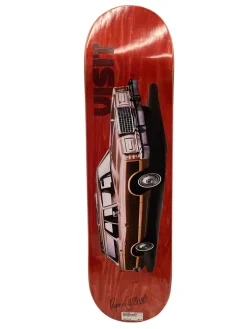 Used Skateboard Deck Only Red 8 1/2