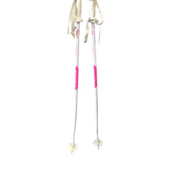 Used SKI POLLS Womens DH Ski Pole White 105 cm / 42 in
