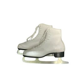 Used SLM SZ 10 WM FIGURE SKATES WomensFigure Skate White Senior 10