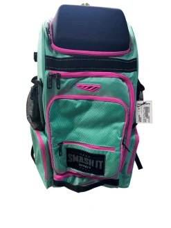 Used SMASH IT SPORTS BAT BACKPACK BB/SB Player Backpack Turquoise