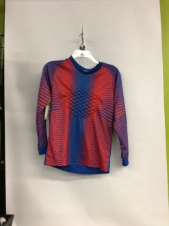 Used SOCCER GOALIE SHIRT BLUE/RED Soccer Goalie Top Yth Royal Blue SM