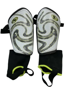 Used Soccer Shin Guards Youth White LG
