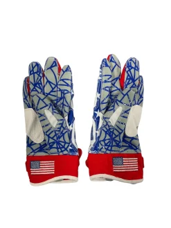 Used SPIDERZ BB/SB Batting Gloves Red LG