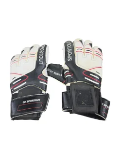 Used SPORTOUT GOALIE GLOVES SZ8 Soccer Goalie Gloves White 8