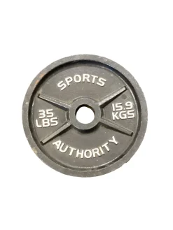 Used SPORTS AUTHORITY 35LB OLY PLATE Olympic Plate (Each) 35 lb