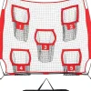 Used SPORTS NETS FOOTBALL THROWING NET FB Training Aid