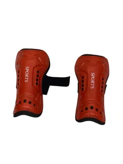 Used SPORTS SHINGUARDS Soccer Shin Guards Youth Red SM