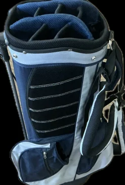 Used STAND BAG Mens Stand Bag Navy Blue