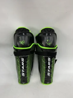Used STARS SHIN GAURD Junior Shin Guards Black 12