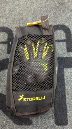 Used Storelli EXOSHIELD SILENCER MENACE Soccer Goalie Gloves Black 7