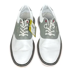 Used STRAIGHT DOWN Mens Golf Shoes White Senior 11