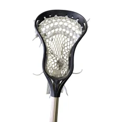 Used String King COMPLETE LACROSSE ATTACK STICK Men Atk/Mid Complete Stick Black