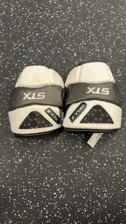 Used STX CELL 2 Lacrosse Arm Pads/Guards White LG