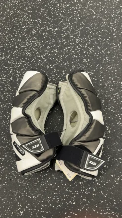 Used STX CELL II Lacrosse Arm Pads/Guards White XL