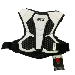 Used STX CELL V Lacrosse Shoulder Pads White SM
