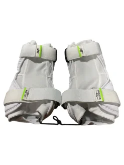 Used STX CELL V Lacrosse Arm Pads/Guards White LG
