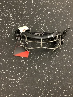 Used STX FOCUS TI-S+ GOGGLE Lacrosse Facial Protect Black Senior