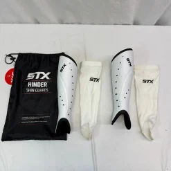 Used STX HINDER FH Shin Guards White 12 1/2