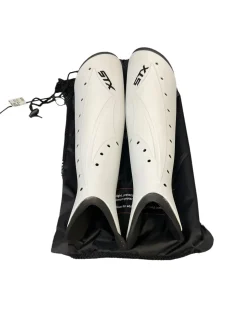 Used STX HINDER FH Shin Guards White 13