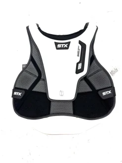 Used STX SHIELD 600 GOALIE LARGE LAX Goalie Chest M White LG