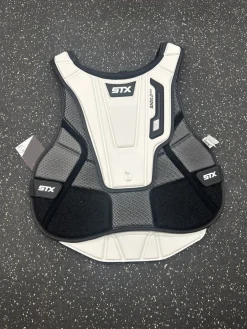 Used STX SHIELD 600 LAX Goalie Chest M White XL